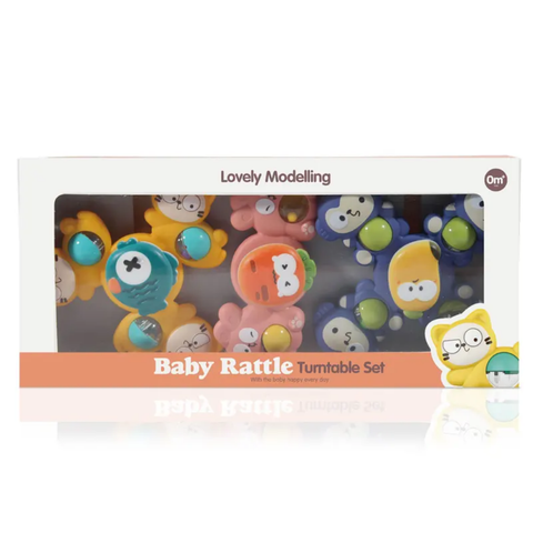 Baby rattle turntable set
