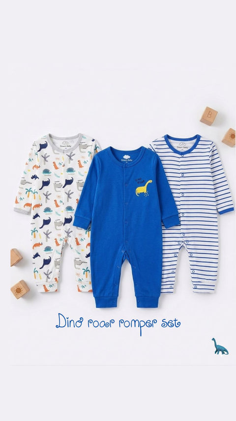 Dino raur romper set