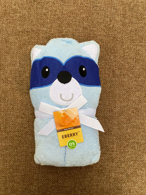 blue bear bath towel