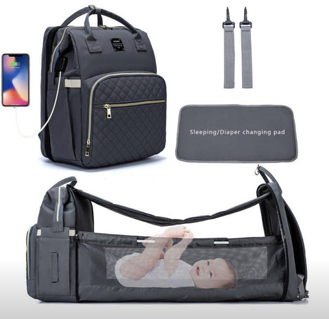 Grey 2_in_1 bed bag