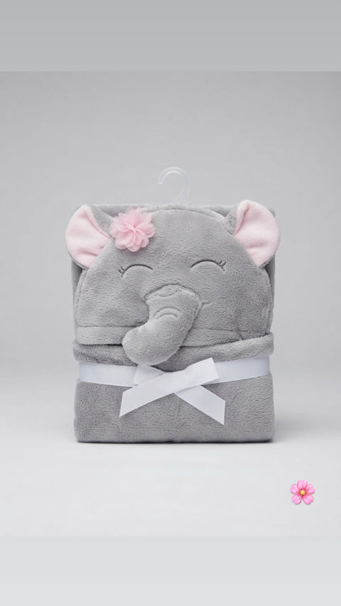 Floral baby fleece blanket
